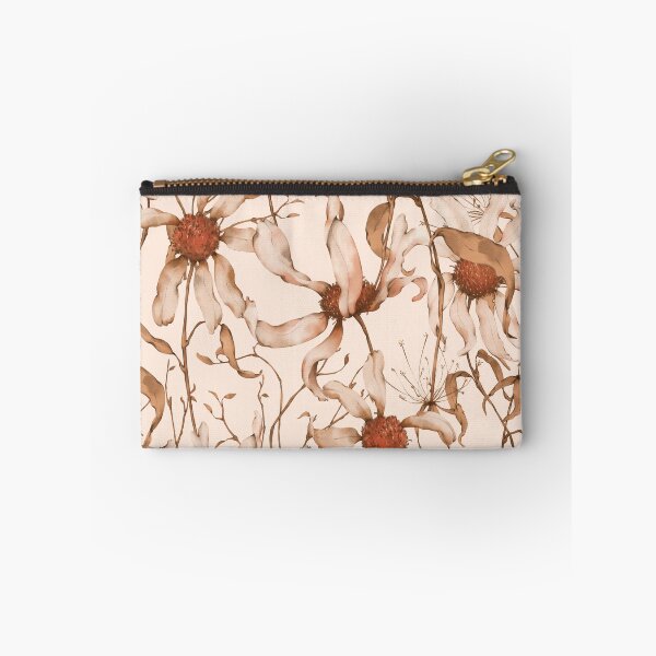 Item preview, Moody Wildflower Meadow – Elegant Dried Floral Botanical Pattern | Orange designed and sold by Frohyou.