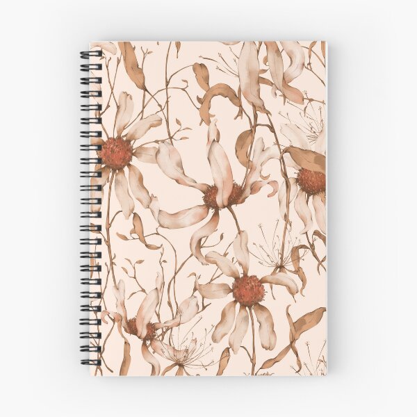 Item preview, Moody Wildflower Meadow – Elegant Dried Floral Botanical Pattern | Orange designed and sold by Frohyou.