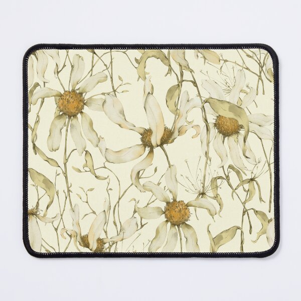 Item preview, Moody Wildflower Meadow – Elegant Dried Floral Botanical Pattern | Yellow designed and sold by Frohyou.