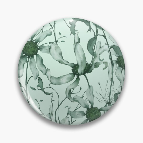 Item preview, Moody Wildflower Meadow – Elegant Dried Floral Botanical Pattern | Green designed and sold by Frohyou.