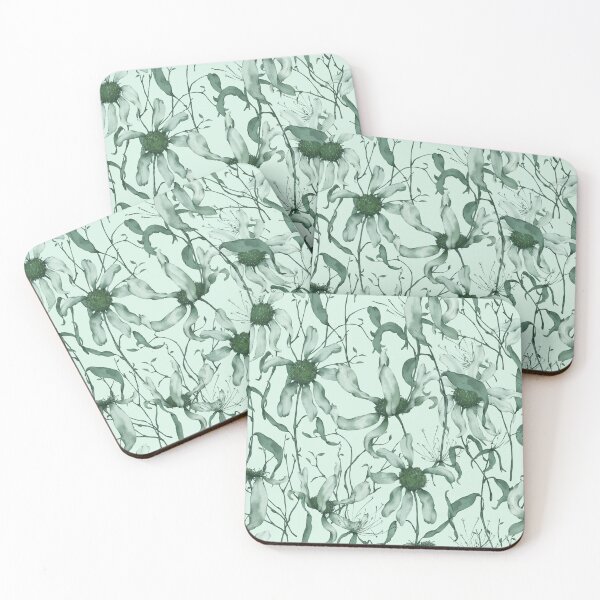 Item preview, Moody Wildflower Meadow – Elegant Dried Floral Botanical Pattern | Green designed and sold by Frohyou.