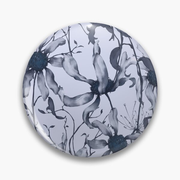 Item preview, Moody Wildflower Meadow – Elegant Dried Floral Botanical Pattern | Blue designed and sold by Frohyou.