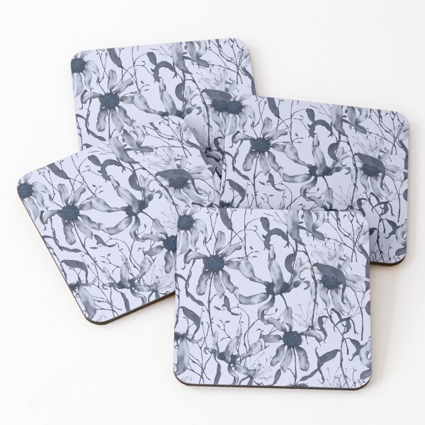 Item preview, Moody Wildflower Meadow – Elegant Dried Floral Botanical Pattern | Blue designed and sold by Frohyou.