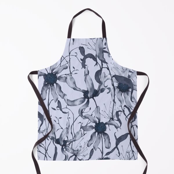 Item preview, Moody Wildflower Meadow – Elegant Dried Floral Botanical Pattern | Blue designed and sold by Frohyou.