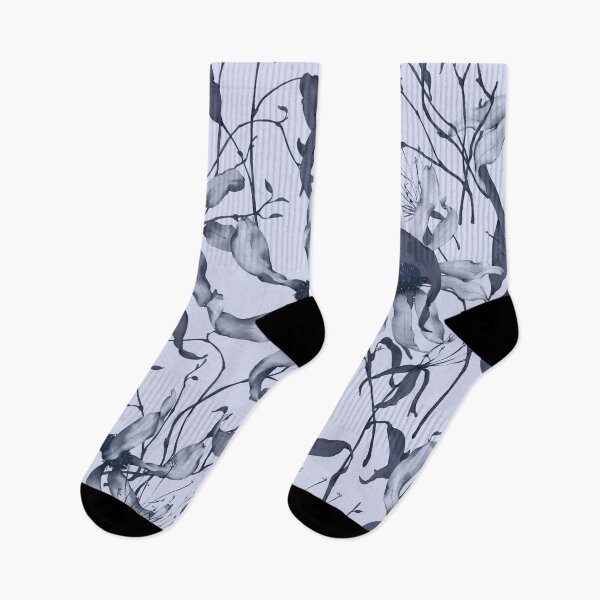 Item preview, Moody Wildflower Meadow – Elegant Dried Floral Botanical Pattern | Blue designed and sold by Frohyou.