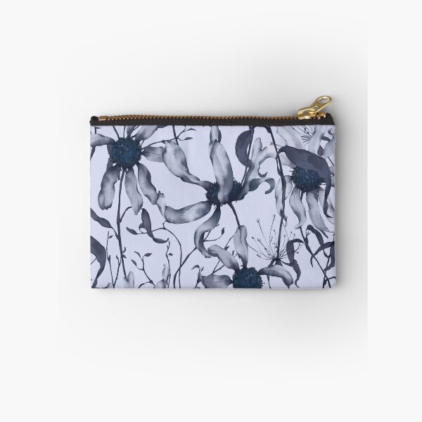Item preview, Moody Wildflower Meadow – Elegant Dried Floral Botanical Pattern | Blue designed and sold by Frohyou.