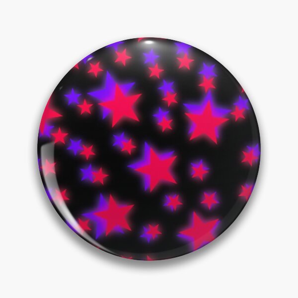 Item preview, Glowing Pink and Purple Stars Pattern | Scene Kid & Y2K Party Girl Aesthetic designed and sold by BrontesWhimsyStore.