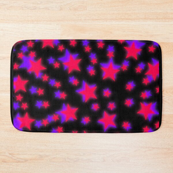 Item preview, Glowing Pink and Purple Stars Pattern | Scene Kid & Y2K Party Girl Aesthetic designed and sold by BrontesWhimsyStore.