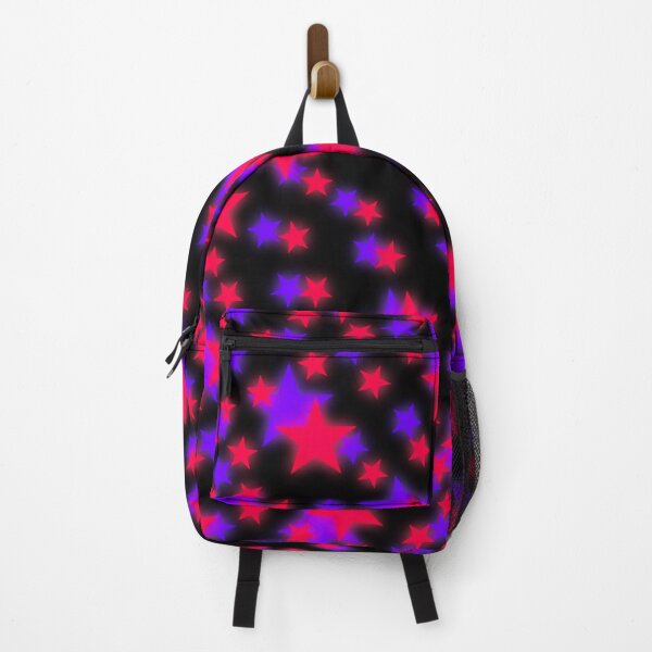 Item preview, Glowing Pink and Purple Stars Pattern | Scene Kid & Y2K Party Girl Aesthetic designed and sold by BrontesWhimsyStore.