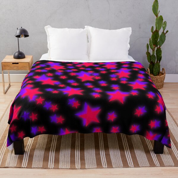 Item preview, Glowing Pink and Purple Stars Pattern | Scene Kid & Y2K Party Girl Aesthetic designed and sold by BrontesWhimsyStore.