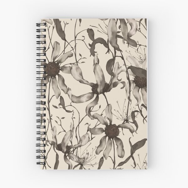 Item preview, Moody Wildflower Meadow – Elegant Dried Floral Botanical Pattern | Brown designed and sold by Frohyou.