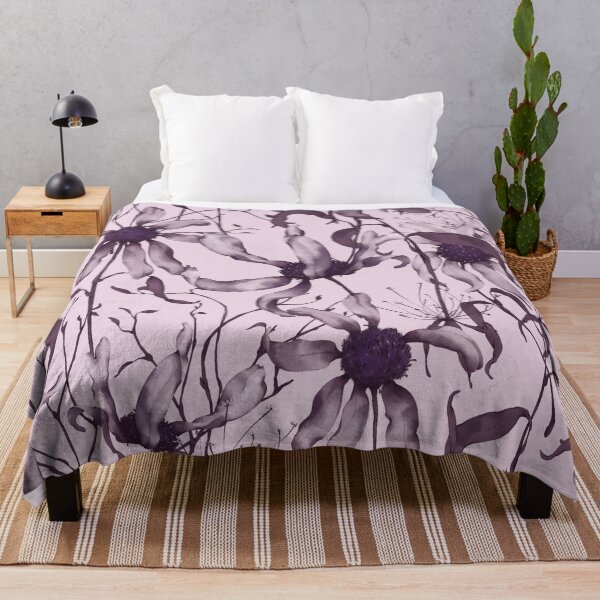 Item preview, Moody Wildflower Meadow – Elegant Dried Floral Botanical Pattern | Purple designed and sold by Frohyou.
