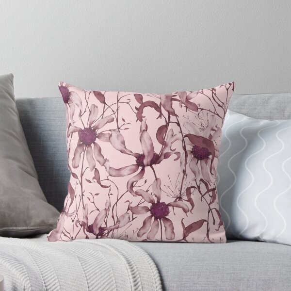Item preview, Moody Wildflower Meadow – Elegant Dried Floral Botanical Pattern | Pink designed and sold by Frohyou.
