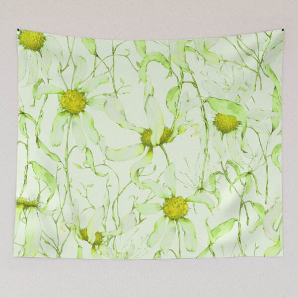 Item preview, Moody Wildflower Meadow – Elegant Dried Floral Botanical Pattern | Chartreuse designed and sold by Frohyou.