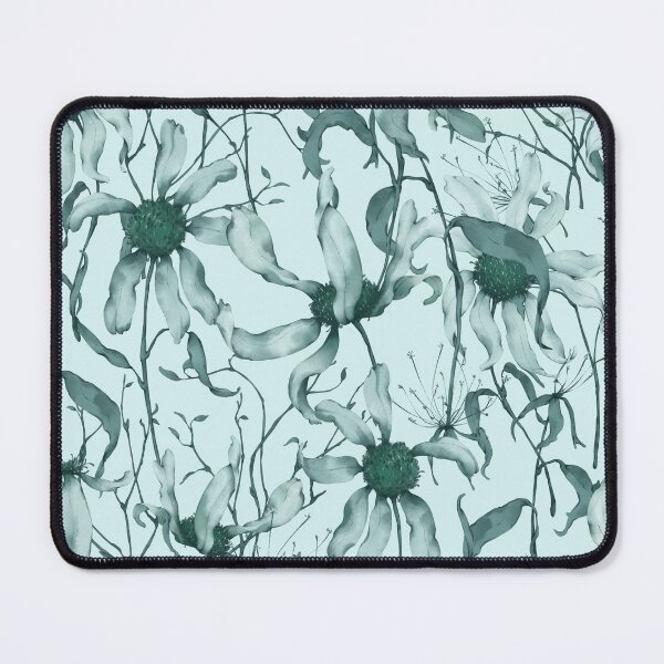 Item preview, Moody Wildflower Meadow – Elegant Dried Floral Botanical Pattern | Teal designed and sold by Frohyou.