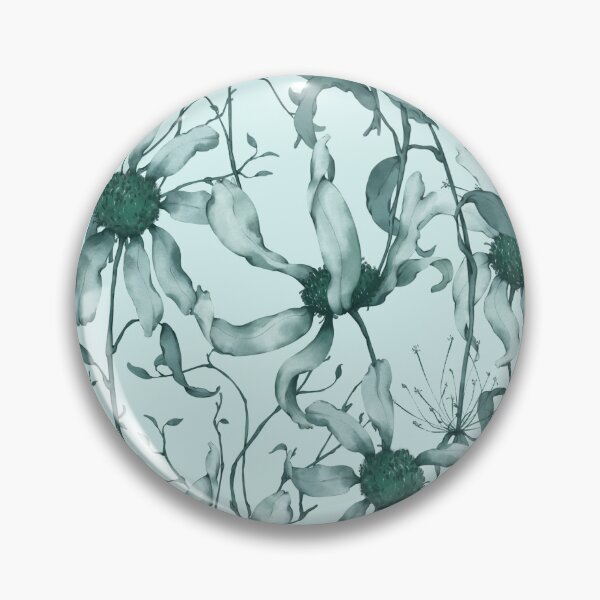 Item preview, Moody Wildflower Meadow – Elegant Dried Floral Botanical Pattern | Teal designed and sold by Frohyou.
