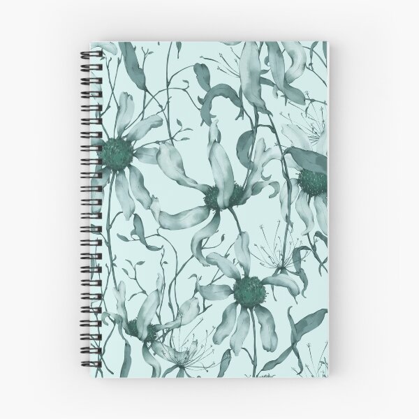 Item preview, Moody Wildflower Meadow – Elegant Dried Floral Botanical Pattern | Teal designed and sold by Frohyou.