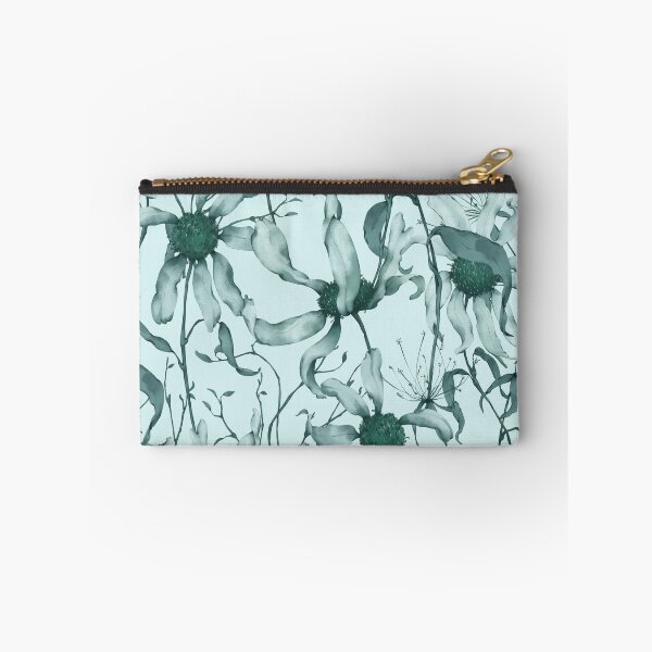 Item preview, Moody Wildflower Meadow – Elegant Dried Floral Botanical Pattern | Teal designed and sold by Frohyou.