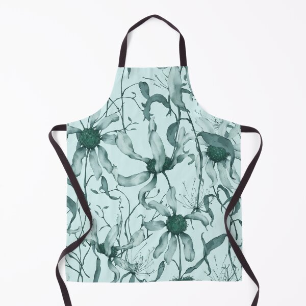 Item preview, Moody Wildflower Meadow – Elegant Dried Floral Botanical Pattern | Teal designed and sold by Frohyou.