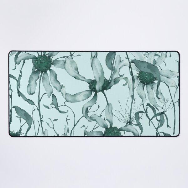 Item preview, Moody Wildflower Meadow – Elegant Dried Floral Botanical Pattern | Teal designed and sold by Frohyou.