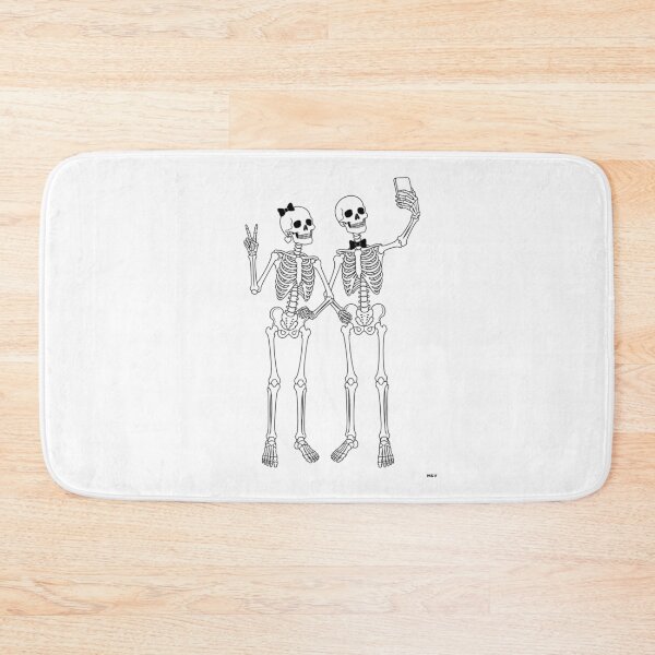 Item preview, Skeleton Couple Taking a Selfie Together designed and sold by Qenlo.
