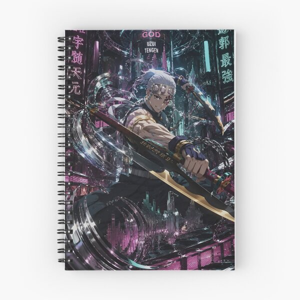 Item preview, Sound Warrior Anime Swordfighter – Neon Japanese Shinobi Battle Artwork designed and sold by Dyan4.