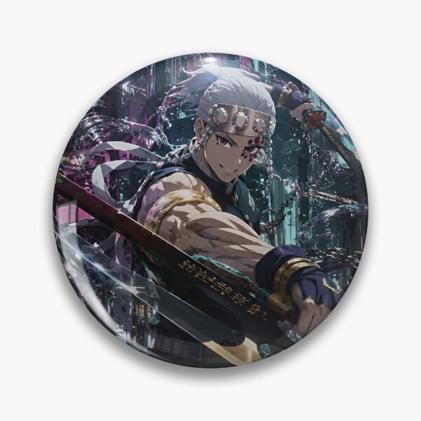 Item preview, Sound Warrior Anime Swordfighter – Neon Japanese Shinobi Battle Artwork designed and sold by Dyan4.