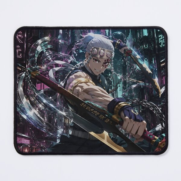 Item preview, Sound Warrior Anime Swordfighter – Neon Japanese Shinobi Battle Artwork designed and sold by Dyan4.