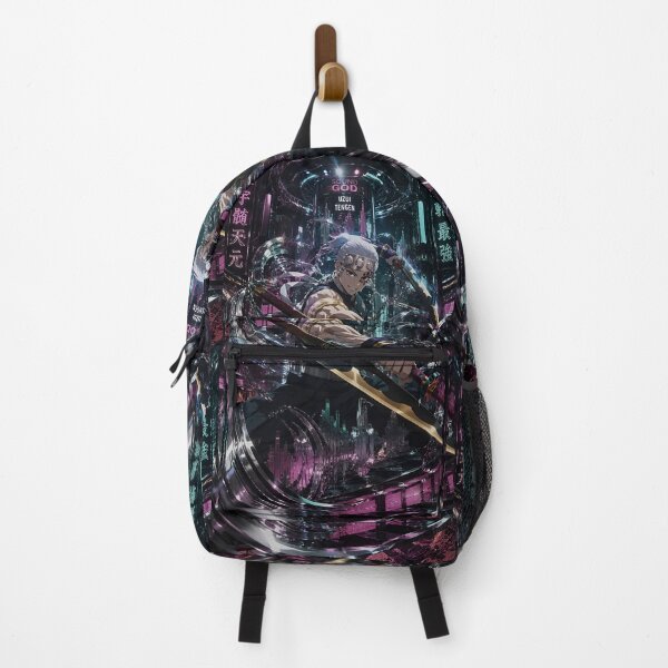 Item preview, Sound Warrior Anime Swordfighter – Neon Japanese Shinobi Battle Artwork designed and sold by Dyan4.