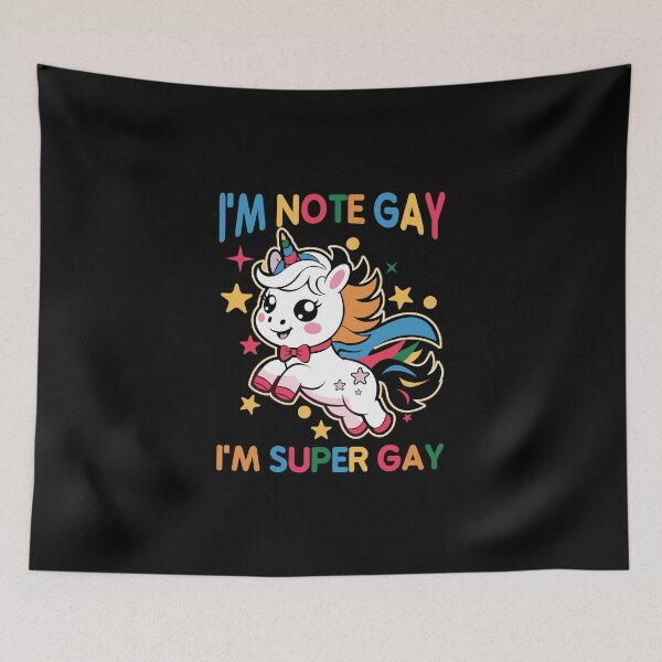 Item preview, Cute Rainbow Unicorn Super Gay Pride Design designed and sold by AhmedZouita.