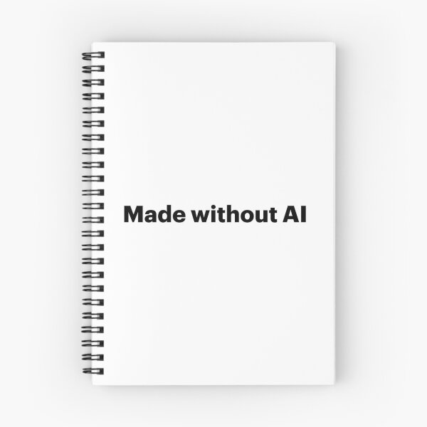 Item preview, Made without AI | Anti-AI Meme (Black text) designed and sold by STUDIO-72.