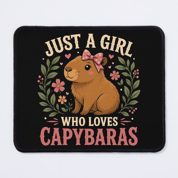 Item preview, Just A Girl Who Loves Capybaras Funny Capybara Lover designed and sold by gordonbwyashop.