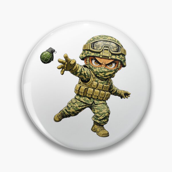 Item preview, US Military Grenade Throw: Li'l Soldiers Collection  designed and sold by EscapeArtist13.