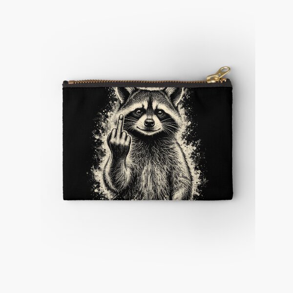 Item preview, Raccoon Middle Finger Funny Raccoon Meme Rock Sign designed and sold by xpressapparels.
