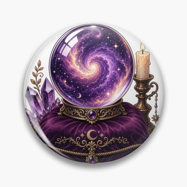 Item preview, Galaxy Crystal Ball on Cushion designed and sold by InkPixell.