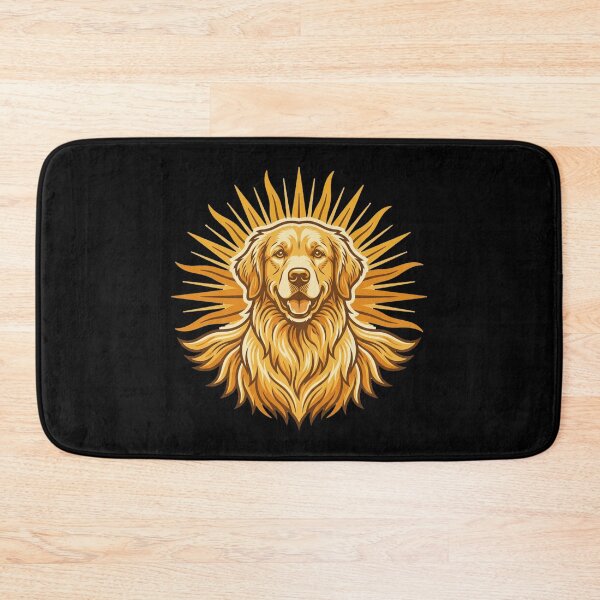 Item preview, Golden Retriever Sunshine Radiance Golden Boy Dog Portrait Retro Aesthetic designed and sold by mood-draftsman.