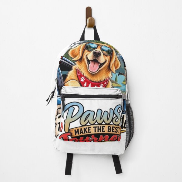 Item preview, Paws Make the Best Journeys – Golden Retriever Road Trip Dog designed and sold by Salma.Store.