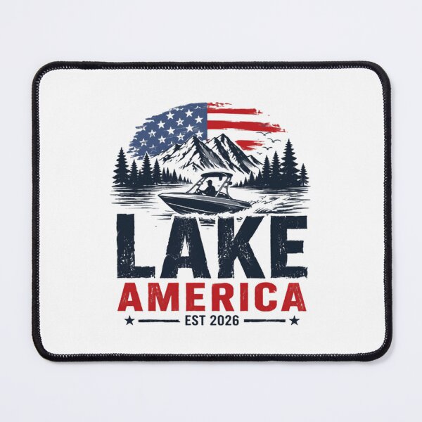 Item preview, Lake America Est 2026 Boating Lake Life Patriotism Outdoors Lover designed and sold by Star3NowForMe.