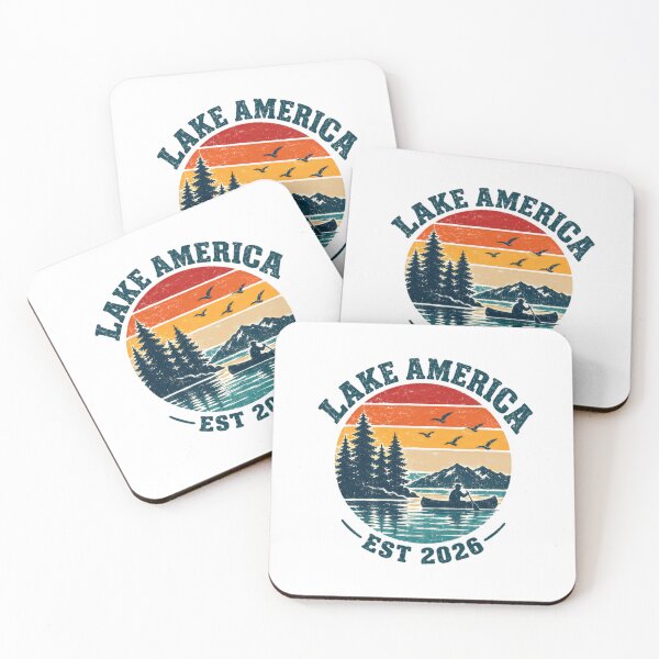 Item preview, Lake America Est 2026 Canoeing Paddling Outdoors Explorer Nature Lover designed and sold by JonesFlora2025.