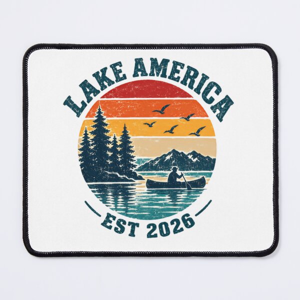 Item preview, Lake America Est 2026 Canoeing Paddling Outdoors Explorer Nature Lover designed and sold by JonesFlora2025.