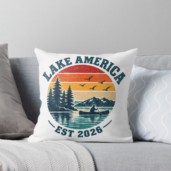 Item preview, Lake America Est 2026 Canoeing Paddling Outdoors Explorer Nature Lover designed and sold by JonesFlora2025.
