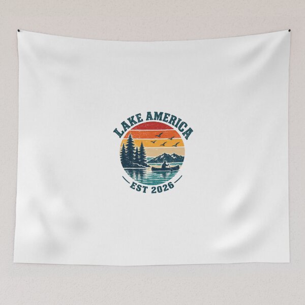 Item preview, Lake America Est 2026 Canoeing Paddling Outdoors Explorer Nature Lover designed and sold by JonesFlora2025.