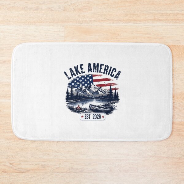 Item preview, Lake America Est 2026 Patriotic Outdoors Camping Nature designed and sold by Star3NowForMe.