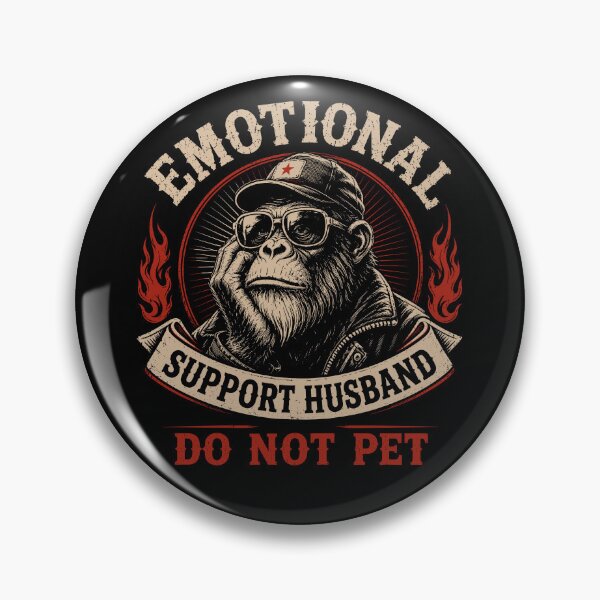 Item preview, Emotional Support Husband, Do Not Pet Funny Husband And Wife designed and sold by gordonbwyashop.