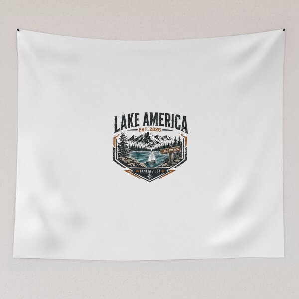 Item preview, Lake America Est. 2026 Canada USA North America Outdoors Mountain Lake Life Adventure designed and sold by Star3NowForMe.
