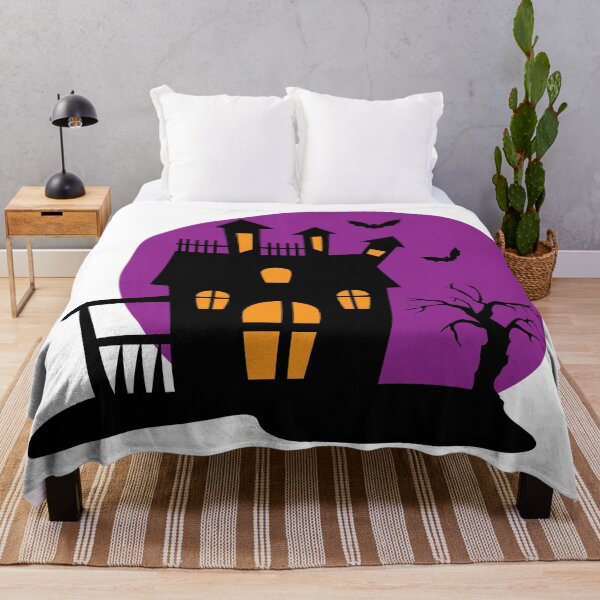 Item preview, Spooky House and Purple Moon designed and sold by MagnoliaLake.