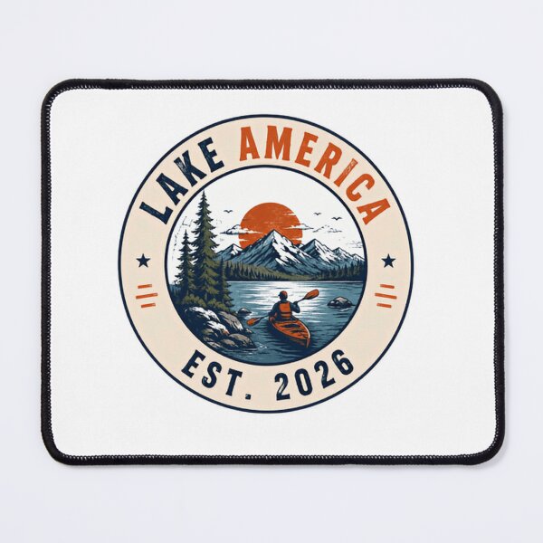 Item preview, Lake America Est. 2026 Outdoor Kayaking Mountains Wilderness Adventurer designed and sold by JonesFlora2025.