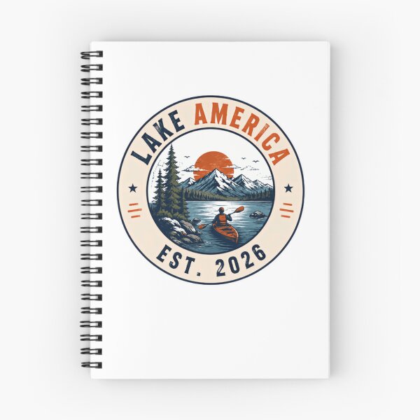 Item preview, Lake America Est. 2026 Outdoor Kayaking Mountains Wilderness Adventurer designed and sold by JonesFlora2025.