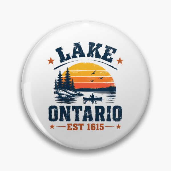 Item preview, Lake Ontario Est 1615 Great Lakes Canoeing Outdoors Lake Life designed and sold by Star3NowForMe.