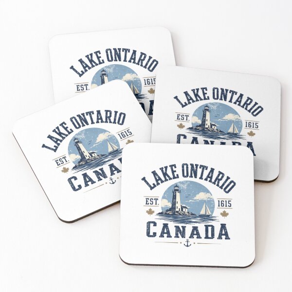 Item preview, Lake Ontario Est. 1615 Canada Lighthouse Sailing Great Lakes Vacation Souvenir designed and sold by JonesFlora2025.